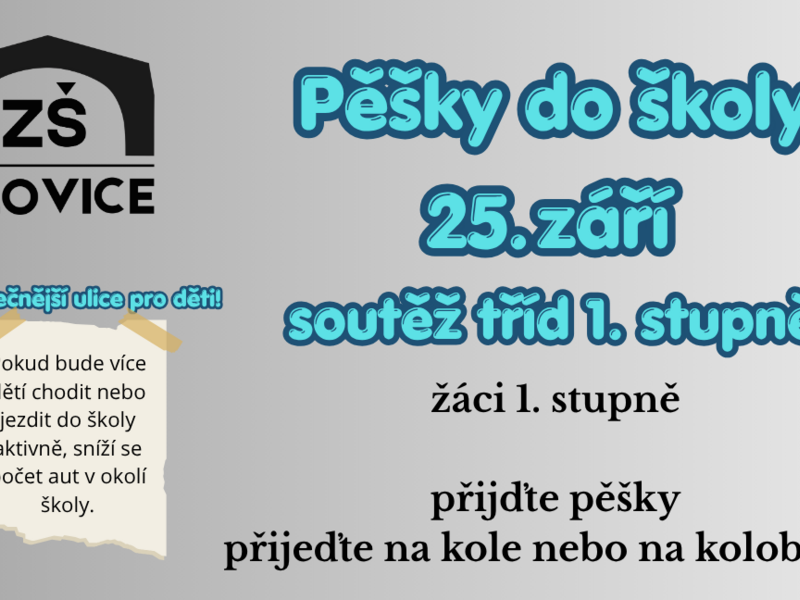 Pěšky do školy