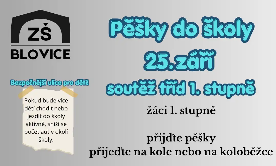 Pěšky do školy